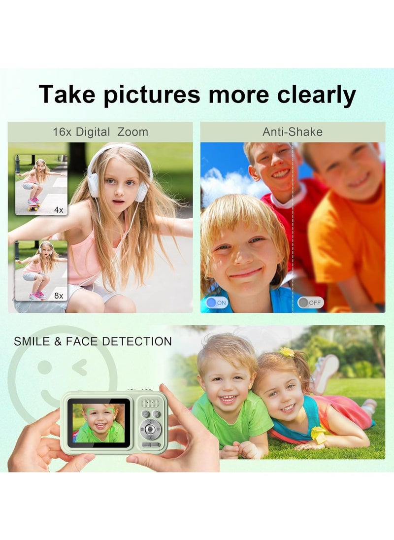 General Digital Camera, Student Camera with 32GB Card Autofocus 48MP Camera, 16x Zoom Stabilization Vlog Camera, Compact Small Camera for Boys, Girls, Teens  - Image 5