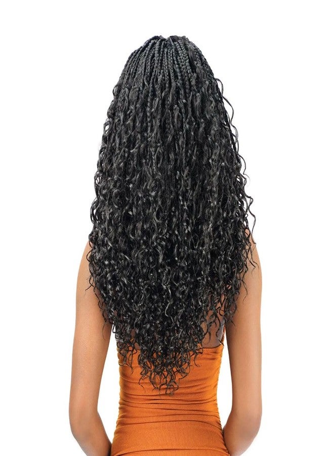 Zury Sis Synthetic Crochet Braid - V11 Boho Deep Curly 14"16"18" (1 JETBLACK) - Image 2