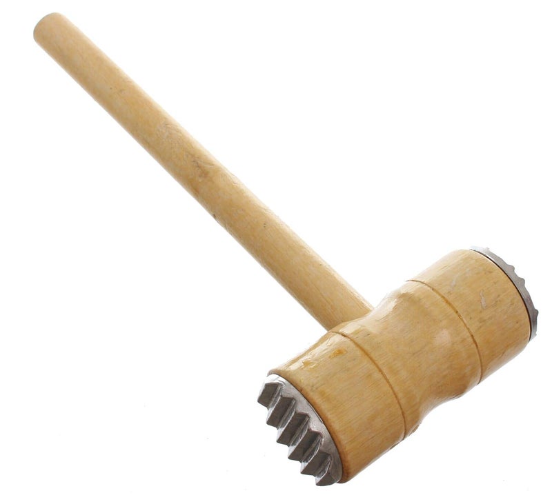 MT Stainless steel double nutcracker with wooden handle - wooden silver - Image 1