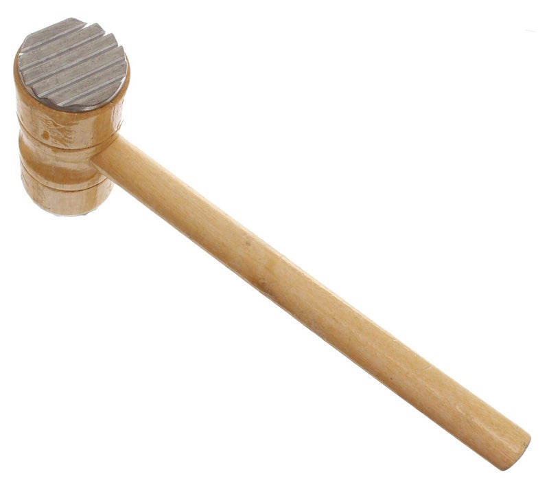 MT Stainless steel double nutcracker with wooden handle - wooden silver - Image 3