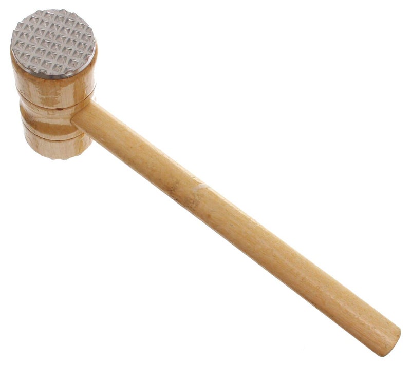 MT Stainless steel double nutcracker with wooden handle - wooden silver - Image 2