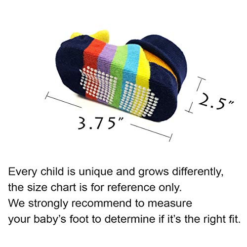Bowbear Adorable Baby 6 Pair NonSkid Bootie Socks - Image 3