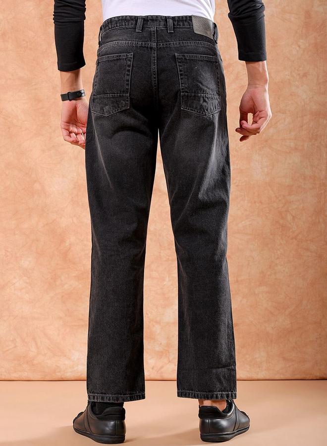 The Indian Garage Co Men Slash Knee Straight Fit Jeans - Image 3