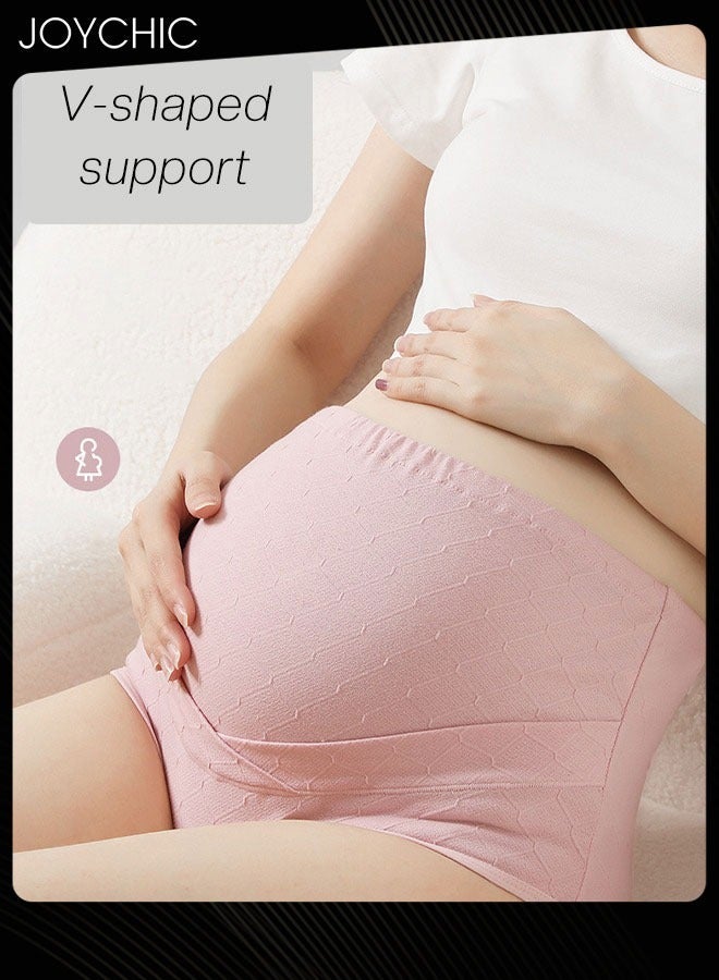 Joychic 3 عبوات من سراويل الحمل عالية الخصر للنساء دعم كامل للبطن مريحة قابلة للتنفس مصنوعة من القطن النقي مضادة للبكتيريا وامتصاص الرطوبة - Image 3