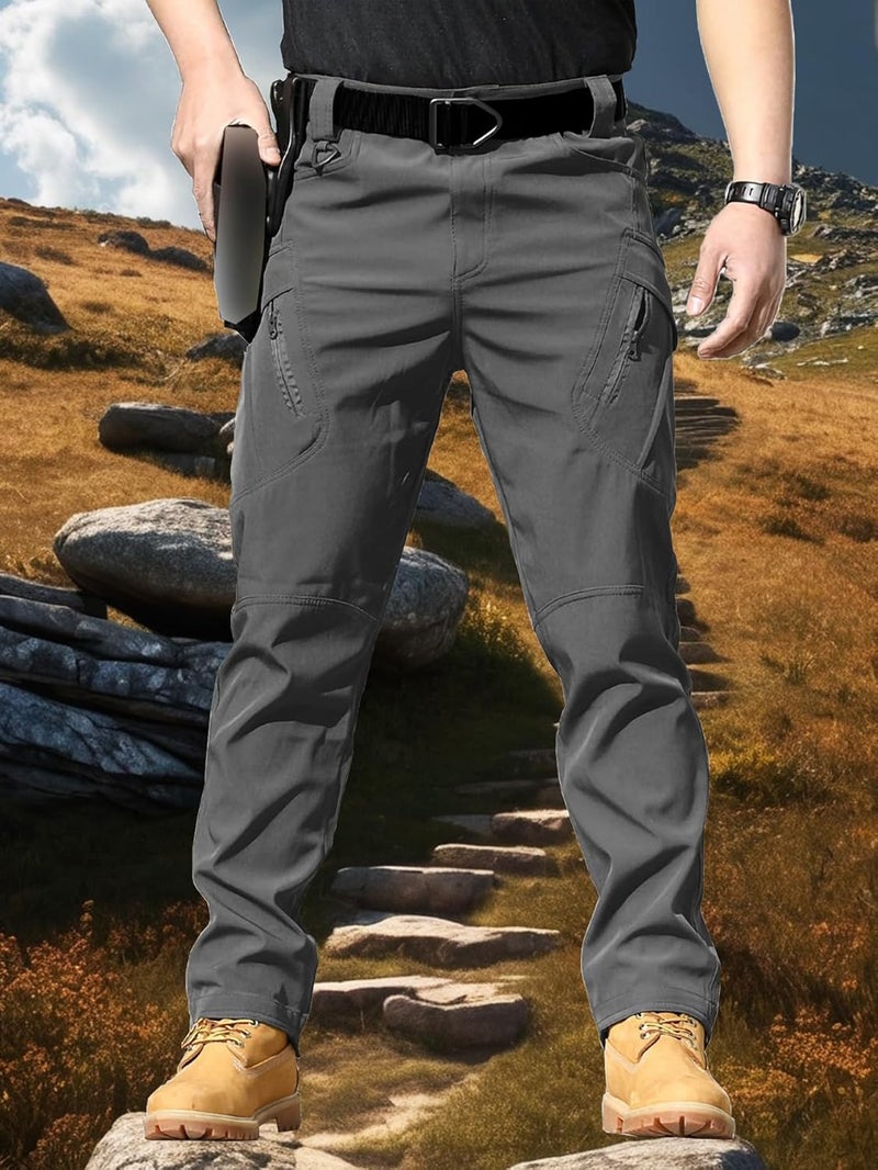 AUTIWITUA Men's Tactical Cargo Pants - Water Resistant Lightweight Hiking Pants with Multi Pockets - Image 2