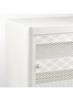 Zaboon Storage Bench With Sliding Doors, White, 100X37 Cm  - Image 5
