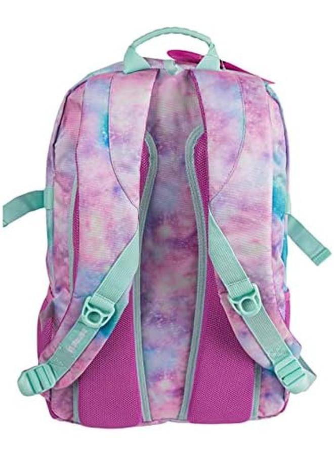 رينبو ماكس حقيبة ظهر مؤقتة لطلاب المدارس والكليات والسفر والأعمال والمشي لمسافات طويلة مع حقيبة أقلام وحجرتين رئيسيتين وجيب أمامي وجيبين جانبيين 17.5 بوصة - Image 2