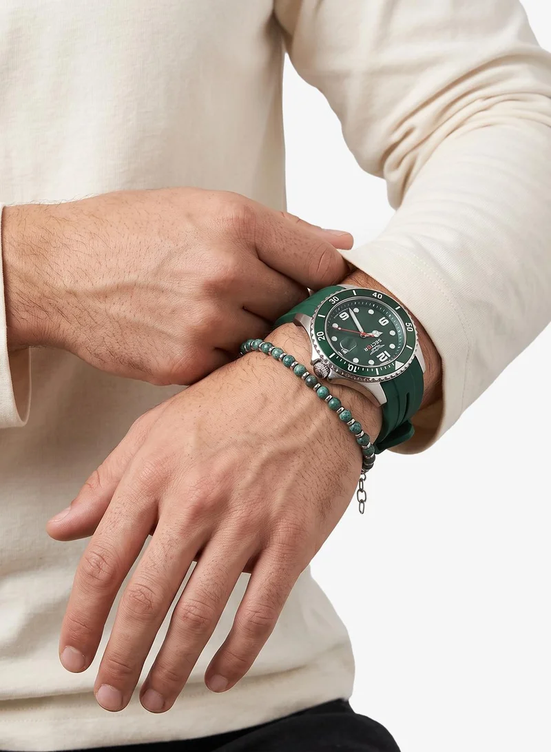 Sector  230 collection Men's Green Silicon watch + Jewelry - R3251161059 for Men | Best Price UAE