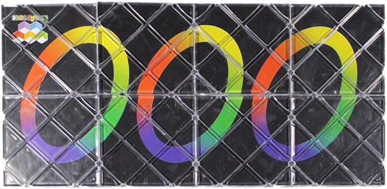 GoodPlay MoZhi LingAo 8 Panels 3 Rings Magic Folding Puzzle Cube Twisty Black - Image 1