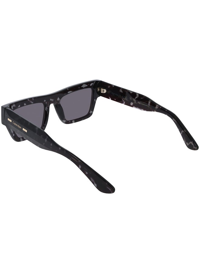 CALVIN KLEIN نظارات شمسية كاملة الإطار من أسيتات كالفن كلاين CK25510S 5220 (223) هافانا رمادي - Image 2