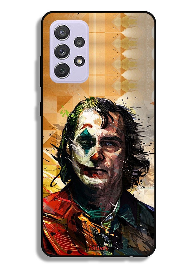 Tolwak Samsung Galaxy A72 5G Protective Case Cover Joker Paint Art - Image 1