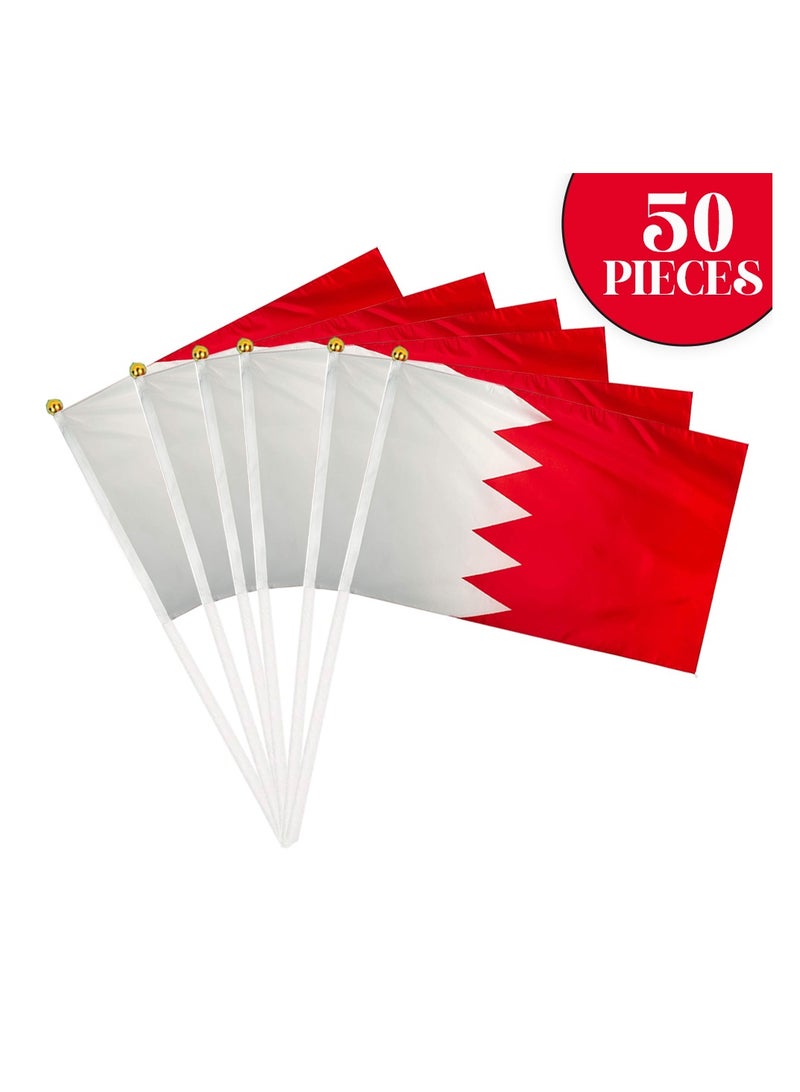 برينت شوب فور مي Bahrain Mini Hand Flags For Celebration Small Stick Hand Held Flags Great Souvenirs And Party Favors Handheld Flags For Kids And Adults Decorations Country Flags,Festival Events أعلام البحرين اليدوية الصغيرة للاحتفال، أعلام صغيرة محمولة باليد، هدايا تذكارية رائعة ومفضلات الحفلات، أعلام محمولة للأطفال والكبار، زينة، أعلام البلاد، أحداث المهرجانات  - Image 2