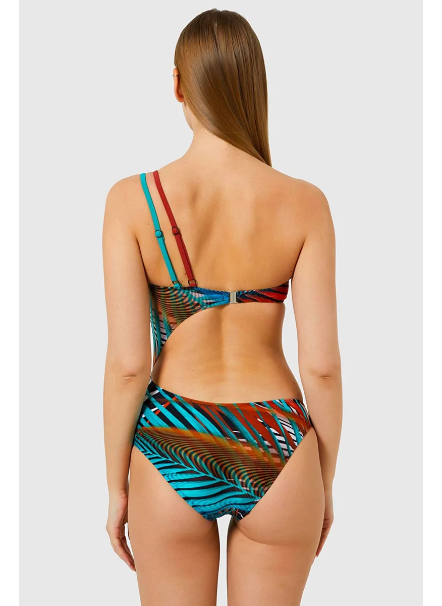 اي يلديز Crescent Moon 5104 Green Swimsuit