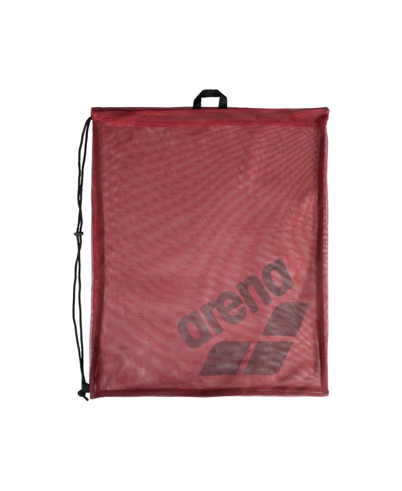 ARENA One Go Pool Gear Sack Swim Mesh Bag Drawstring Satchel for Swim Accessories Quick Dry Polyester Equipment Tote for Swim Team Practice Crimson Pink Red 40 Liters - Image 2