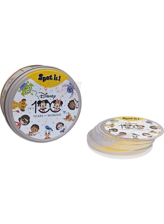 Spot It! Disney 100 Years of Wonder Card Game, Matching Game, Fun Kids Game for Family Game Night, Travel Game for Kids, Great Gift for Kids, Average Playtime 15 Minutes - Image 4