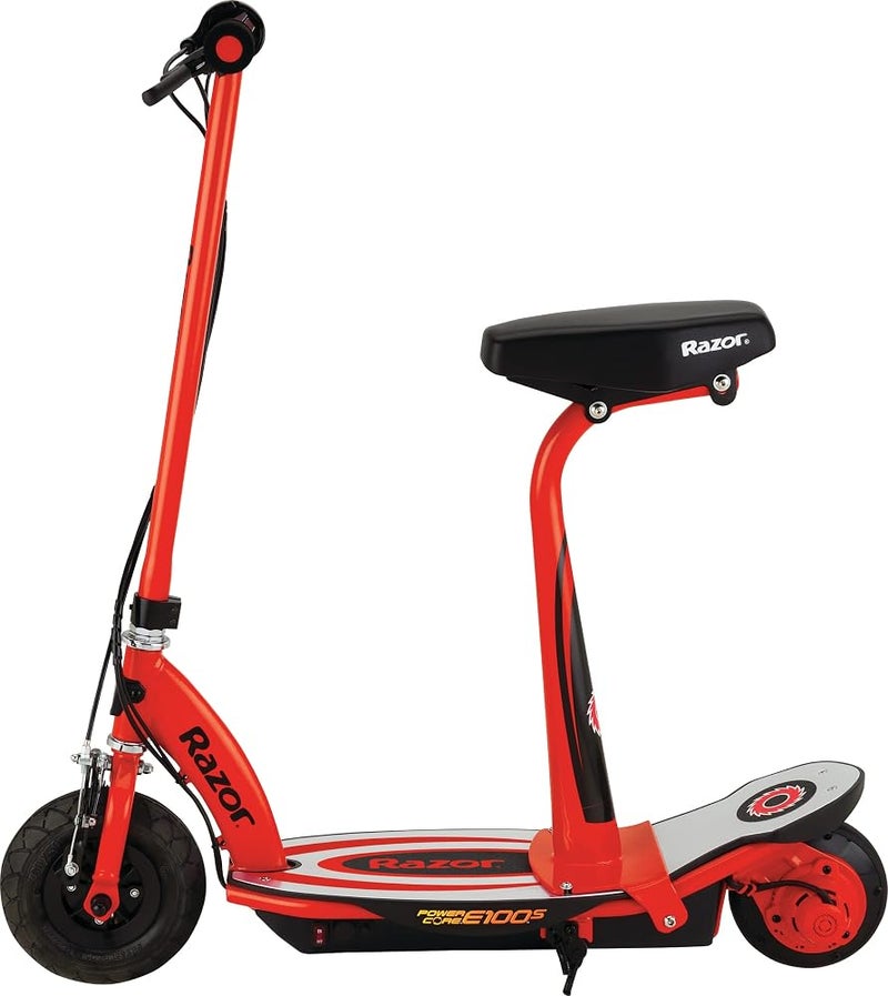 ريزر سكوتر كهربائي من نوع شفرة حلاقة Power Core E100S، ألوان أسود/أحمر - Image 1