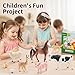 THINKBAY 8PCS Farm Animals Toys for Kids ToddlersRealistic Plastic Farm Animal Figurines Barn Toys with Marwari HorseCowRabbitDogSheepPigAlpacaGoose Preschool Toy Birthday Gift for Boys Girls - Image 4