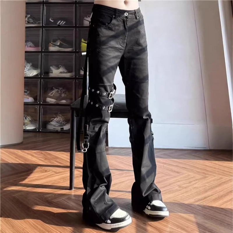 Unisex Classic Denim Jeans Loose Fit Daily Outdoor Wear - Image 2