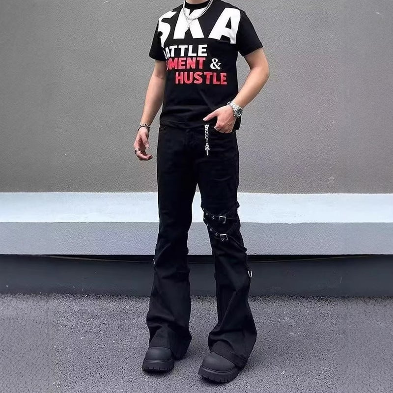 Unisex Classic Denim Jeans Loose Fit Daily Outdoor Wear - Image 3