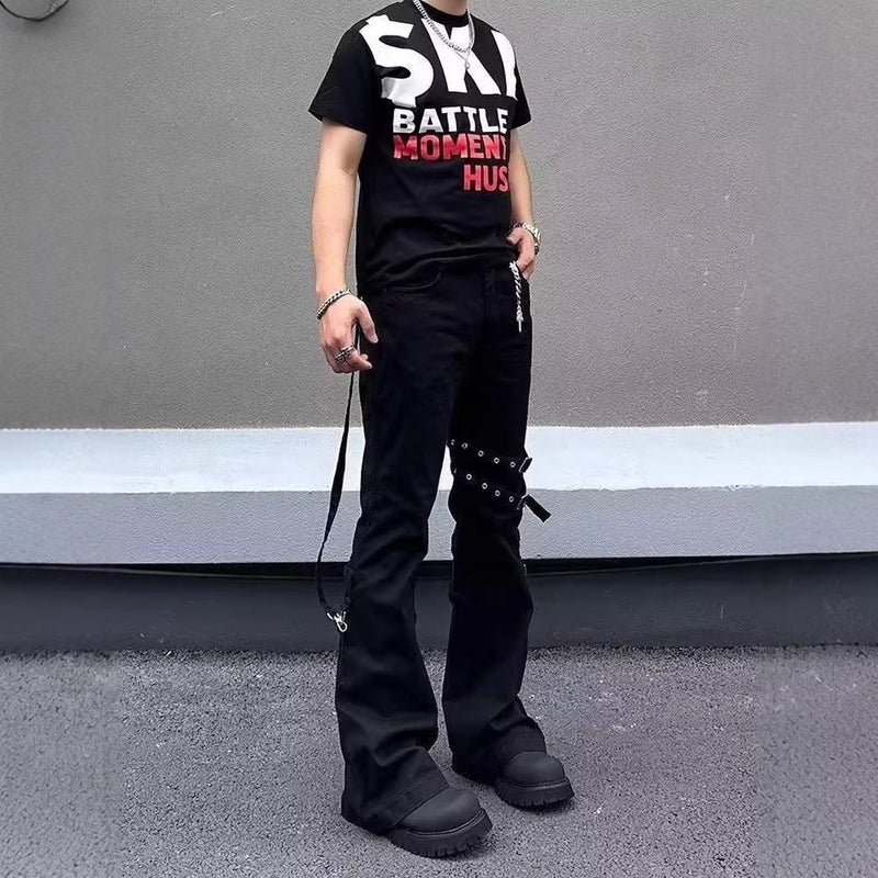 Unisex Classic Denim Jeans Loose Fit Daily Outdoor Wear - Image 4