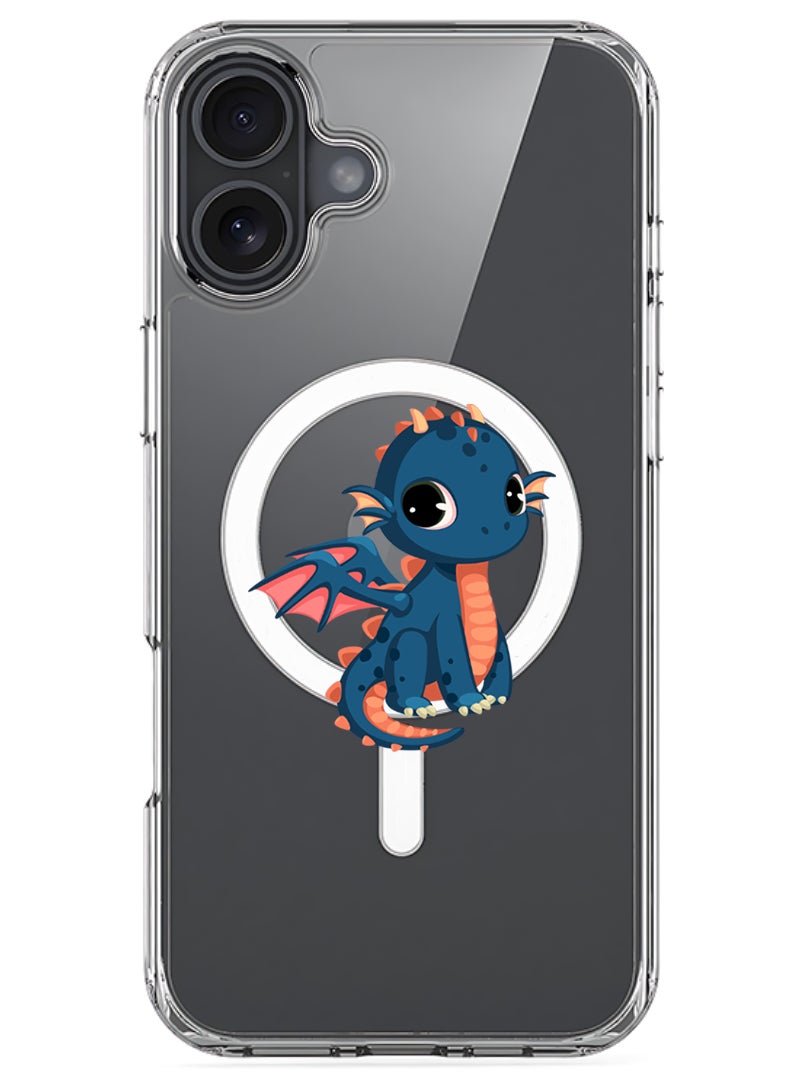 Theodor Magnetic Case for Apple iPhone 17 Compatible with MagSafe Wireless Charging, Shockproof Phone Bumper Cover - dragon - Image 1