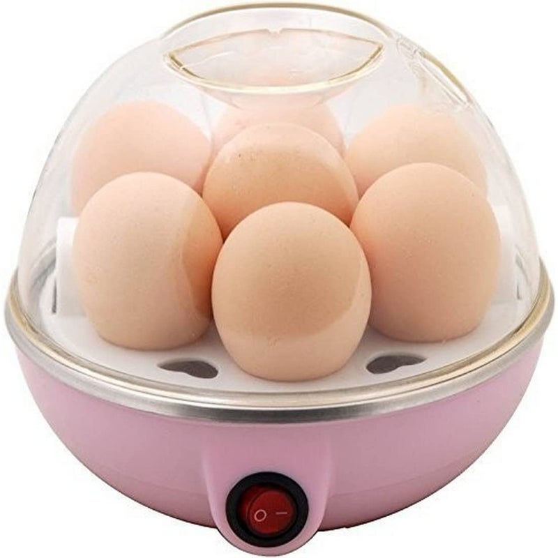 RENARSH Plastic And Stainless Steel Egg Boiler Electric Automatic Off Steamer Cooker Poacher Egg Boiler Electric Automatic Off 7 Egg Poacher For Steaming Cooking Boiling And Frying - Image 1