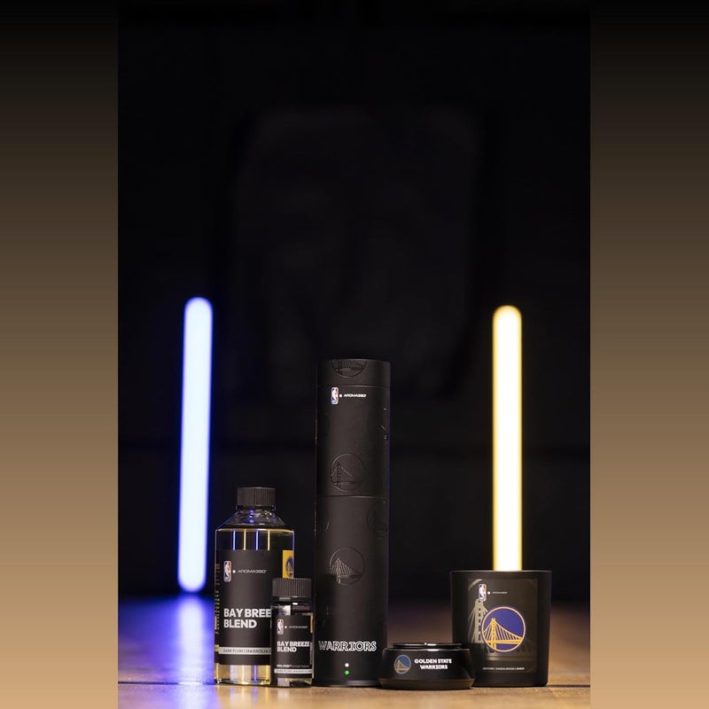 Aroma360 x NBA - Golden State Warriors Luxury Portable Essential Oil Car Diffuser - Aromatherapy Oils Scent Car Diffuser - Auto On/Off Wireless Feature - Oil Not Included - Image 2