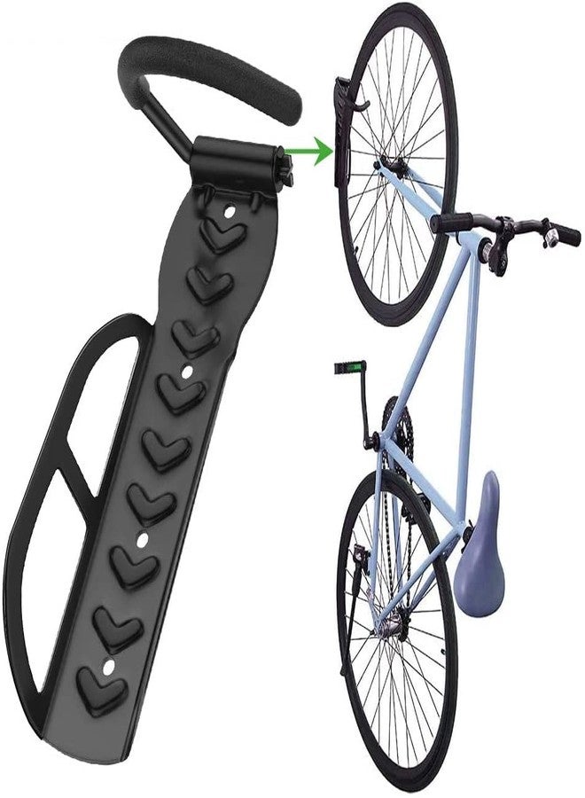 ZIGLY Wall Mounted Alloy Steel Bicycle Display Hanger Hook (Black) - Image 4