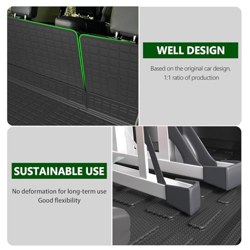 xipoqix 7 Seats Floor Mats Cargo Mat Backrest Mats Compatible with 2018-2024 Ford Expedition Floor Liner Replacement for 2018-2024 Ford Expedition Accessories (Trunk Mat+3rd Backrest Mats+Floor Mats) - Image 5