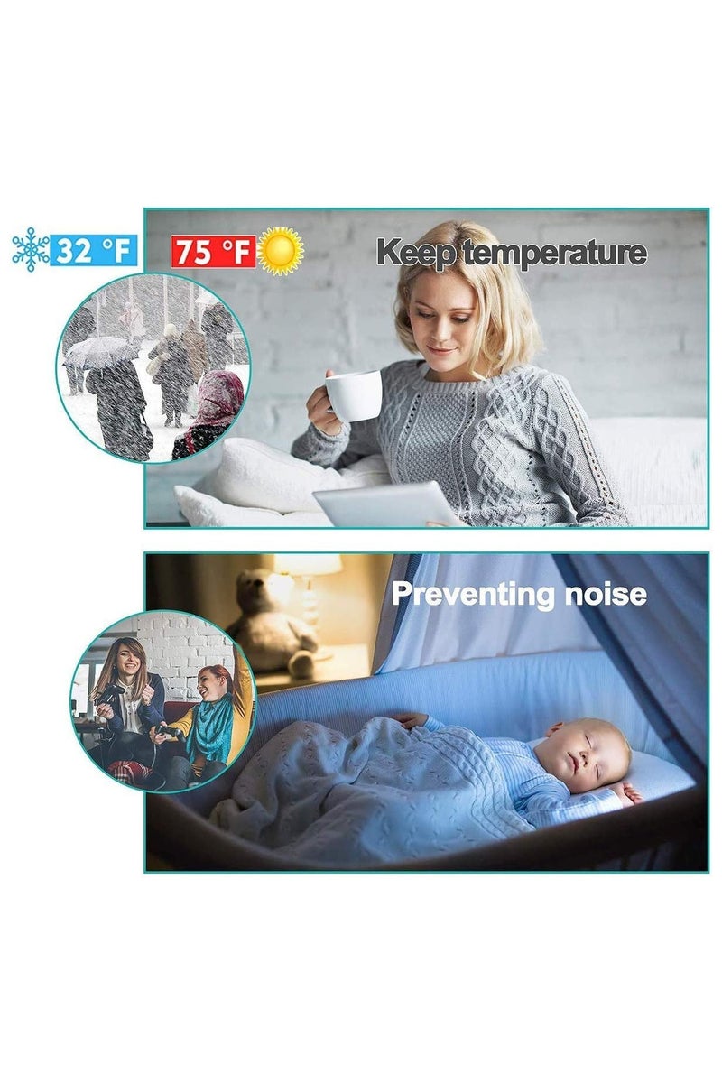 VIVP Door Draft Stopper Under Door Seal for Exterior/Interior Doors, Door Sweep Strip Under Door Draft Blocker, Soundproof Door Bottom Weather Stripping, 120cm, Black - Image 5