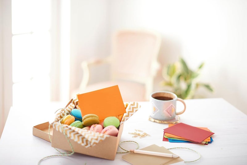 آميريكان جريتنغز بطاقات فارغة ذات لوحة واحدة مع مظاريف، بألوان ترابية (100 بطاقة) - Image 3