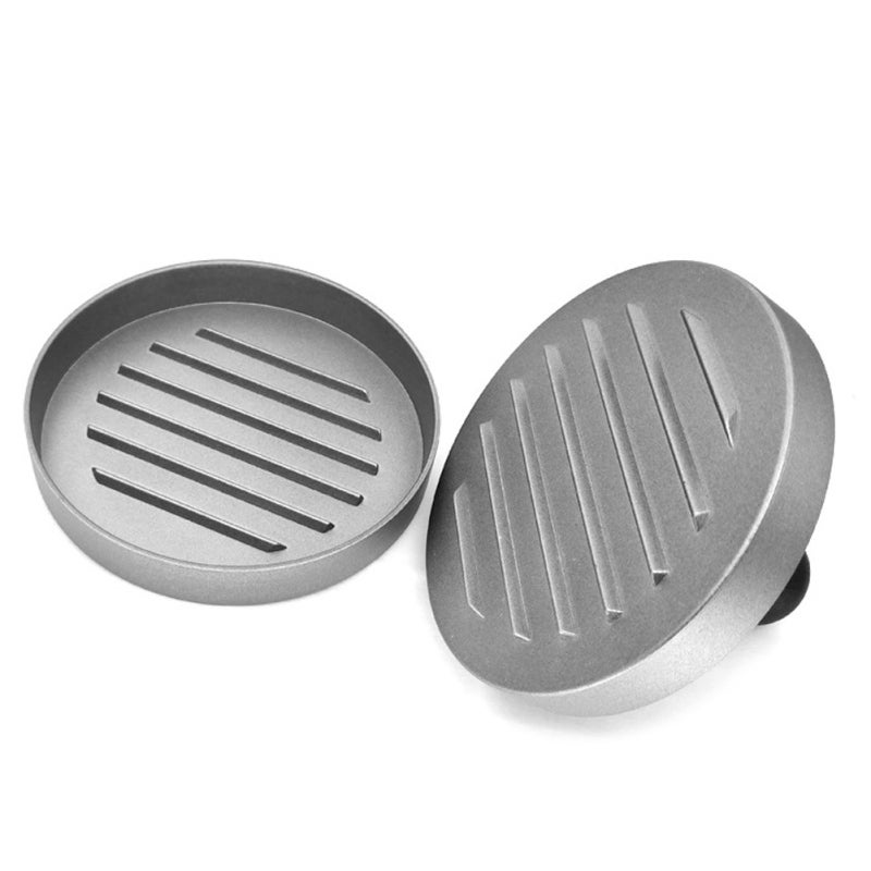 Hamburger Press: Food-Grade Zinc-Aluminum Alloy With Non-Stick Coating - Ergonomic Handle For Even Pressure, Corrosion Resistant, Easy To Clean For Home Kitchen And Food Establishments - Image 2