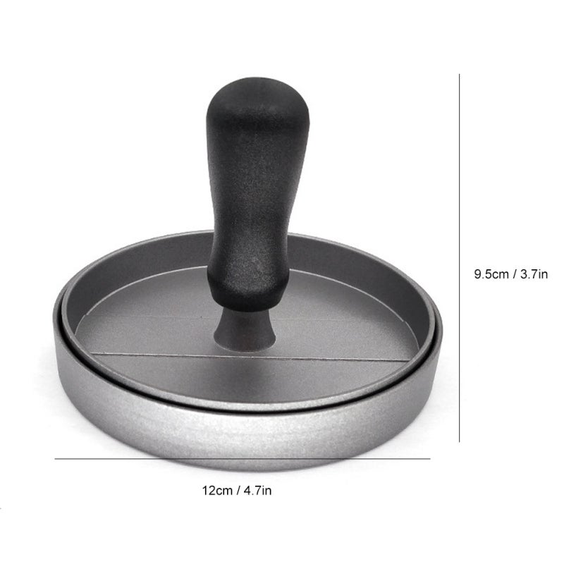 Hamburger Press: Food-Grade Zinc-Aluminum Alloy With Non-Stick Coating - Ergonomic Handle For Even Pressure, Corrosion Resistant, Easy To Clean For Home Kitchen And Food Establishments - Image 3