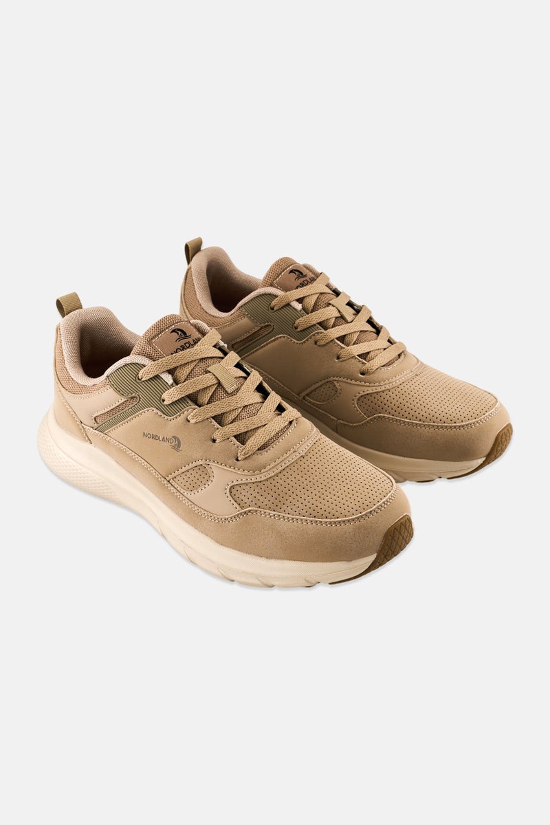 Nordland Men Lace Up Hiking Shoes, Beige - Image 1