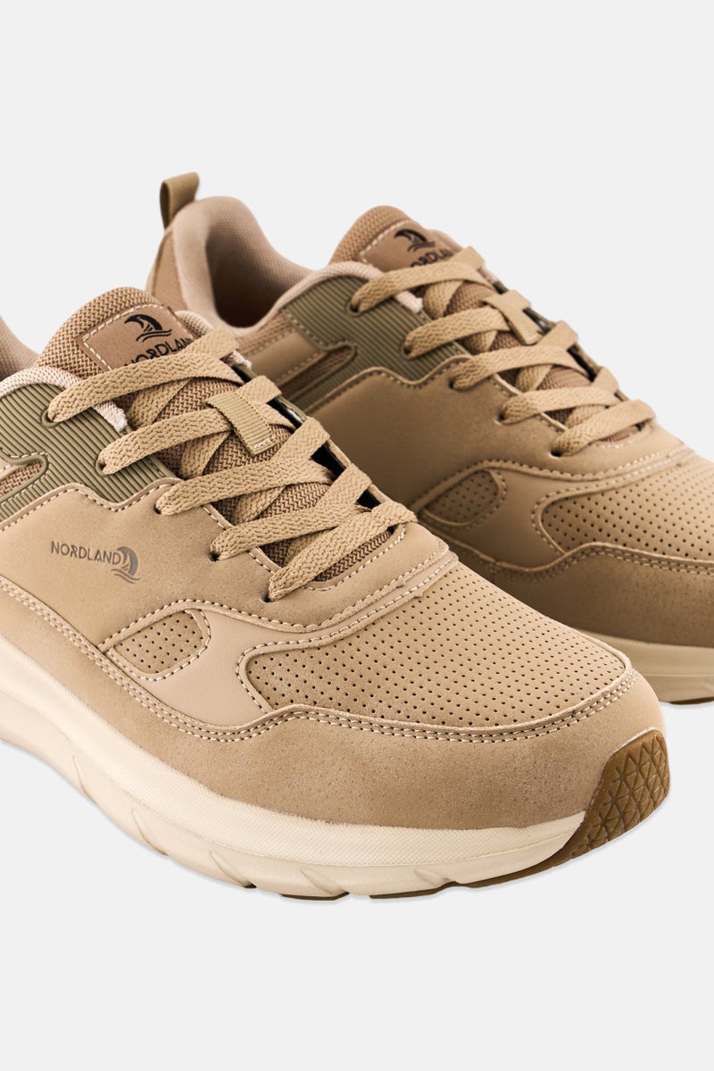 Nordland Men Lace Up Hiking Shoes, Beige - Image 3