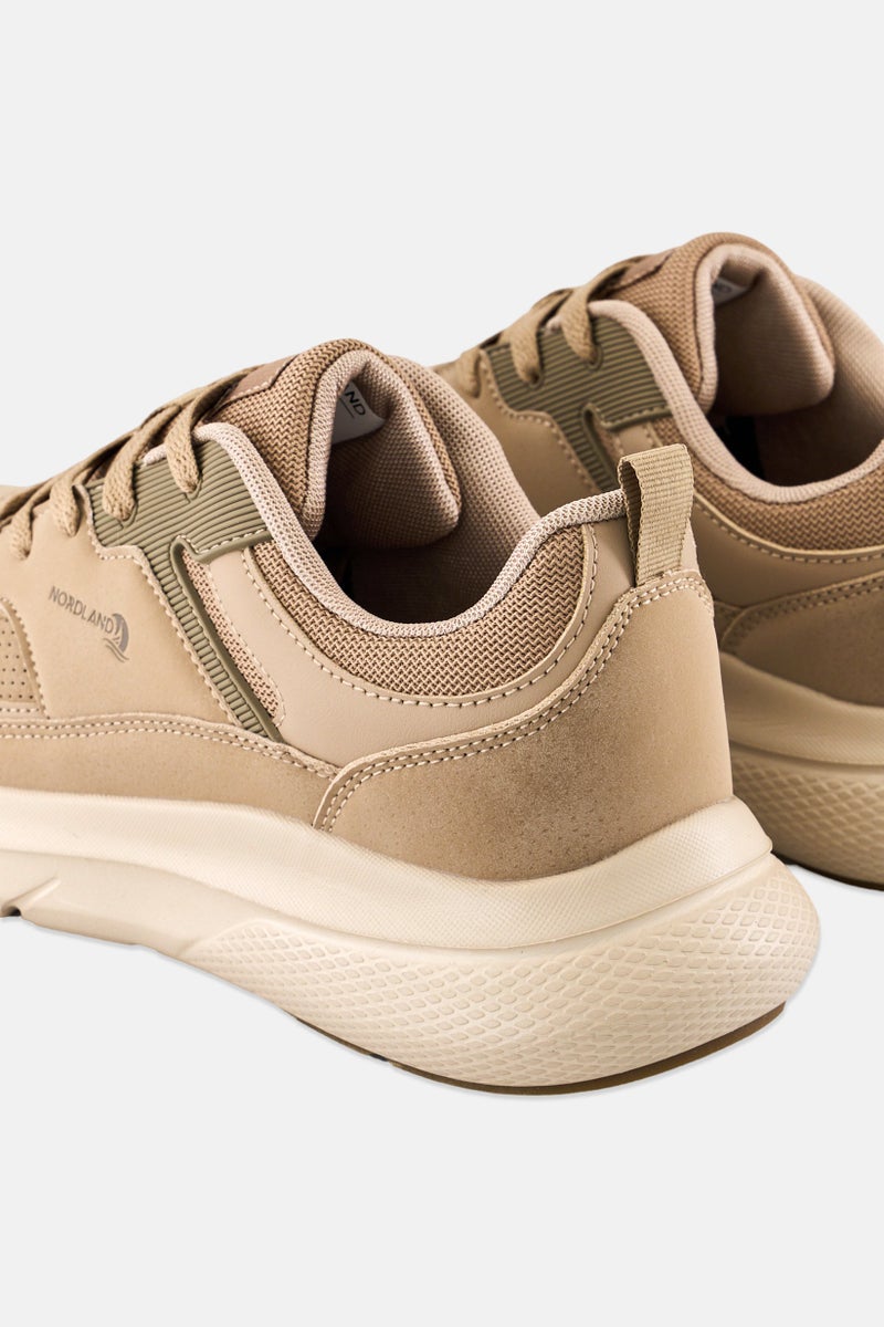 Nordland Men Lace Up Hiking Shoes, Beige - Image 2