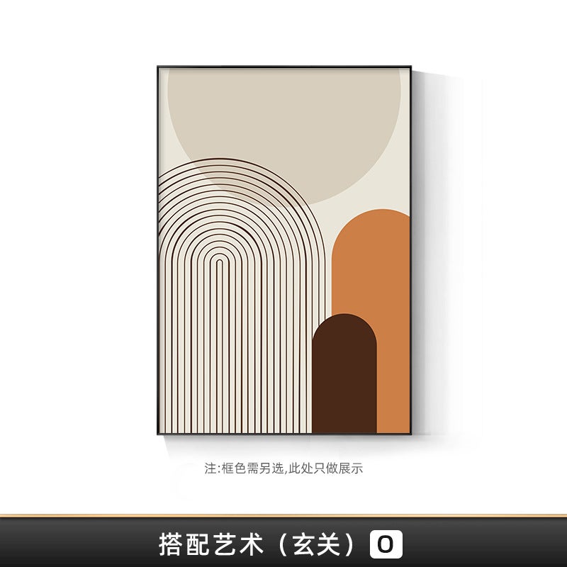Morandi Living Room Decorative Painting Sofa Background Wall Floor Painting Advanced Sense Abstract Modern Simple Hallway Hanging Painting - Image 1