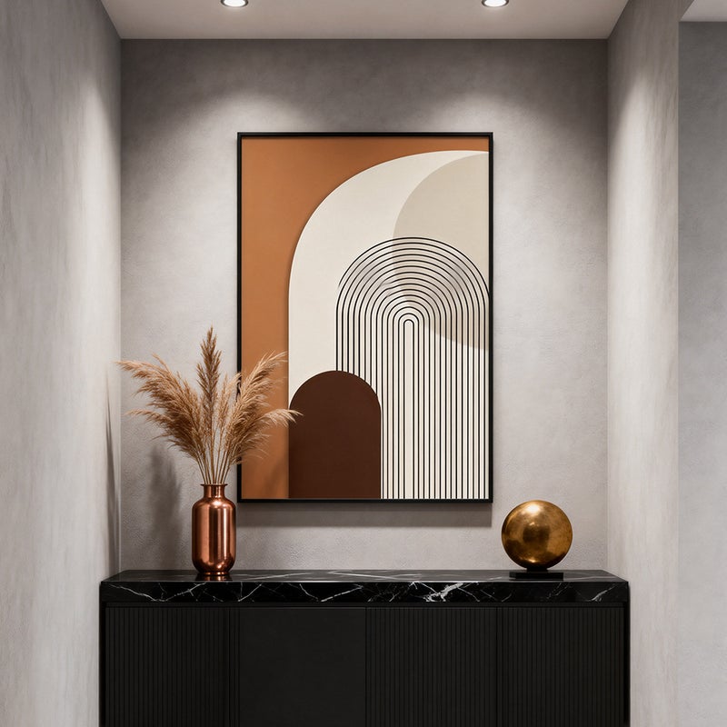 Morandi Living Room Decorative Painting Sofa Background Wall Floor Painting Advanced Sense Abstract Modern Simple Hallway Hanging Painting - Image 4