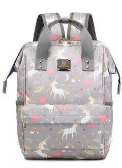 142 Mummy Maternity Diaper Waterproof Multifunctional large capacity backpack bag Grey