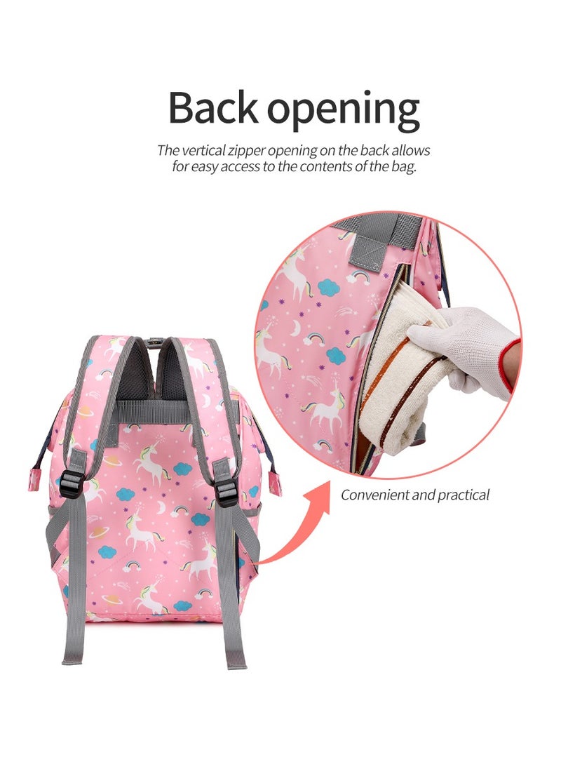 Majestic - 142 Mummy Maternity Diaper Waterproof Multifunctional large capacity backpack bag Grey - Image 1