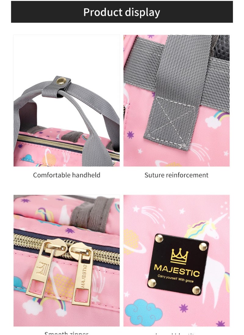Majestic - 142 Mummy Maternity Diaper Waterproof Multifunctional large capacity backpack bag Grey - Image 1