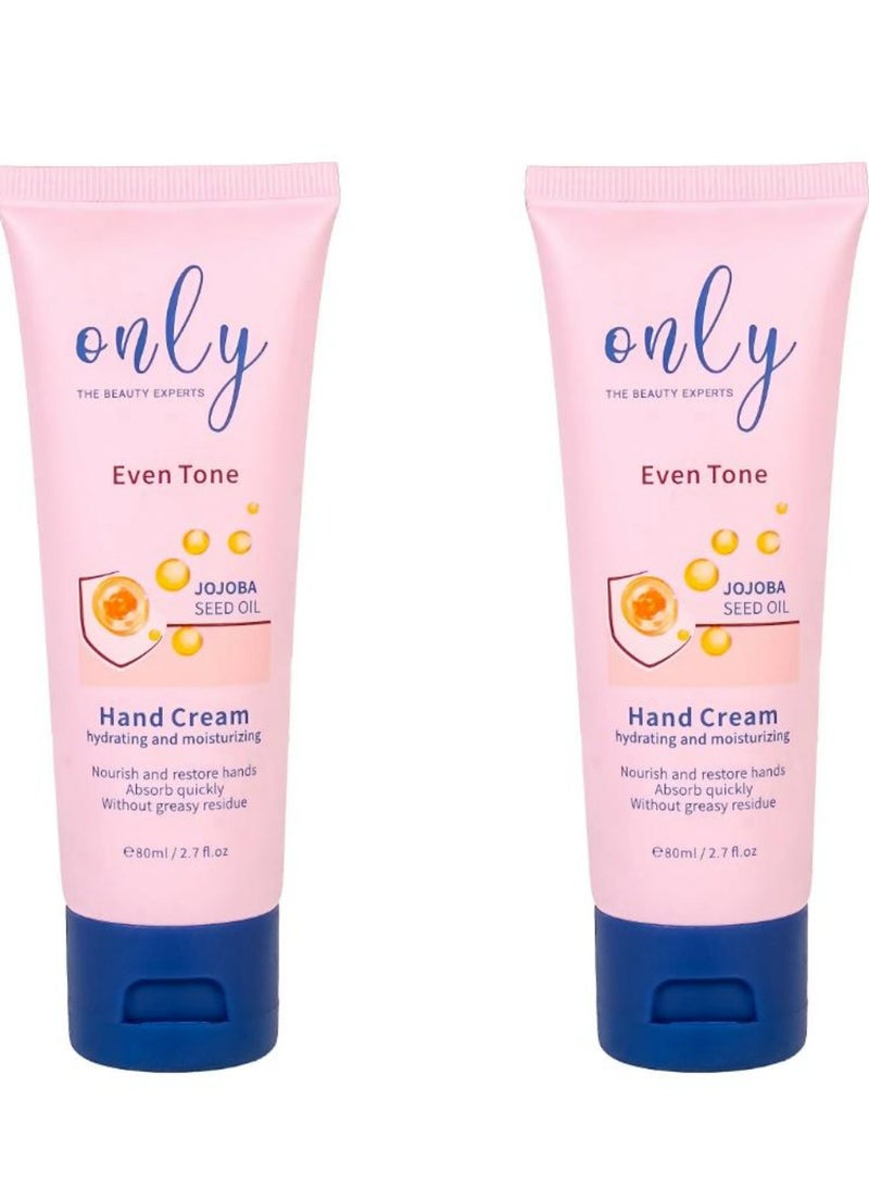 ONLY Beauty Experts Even Tone Jojoba Hand Cream 80 ML 2 Pcs - Image 2