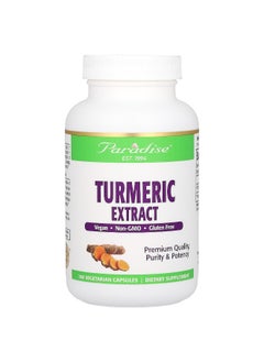 Paradise Herbs Paradise Herbs, Turmeric Extract, 500 mg, 180 Vegetarian Capsules  - Image 1
