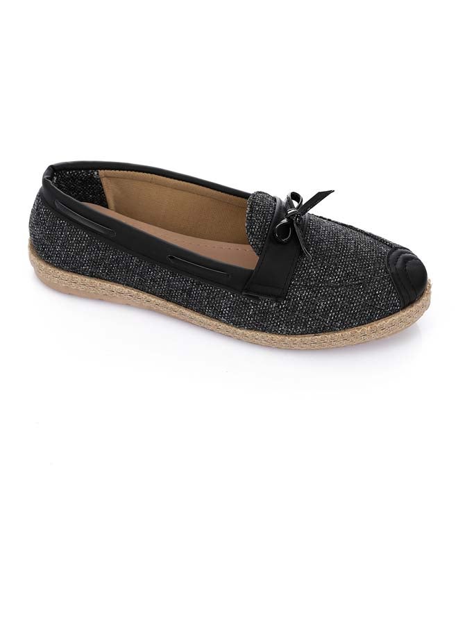ICE CLUB ICE CLUB Heritage Bow Slip-Ons - Black - Image 1