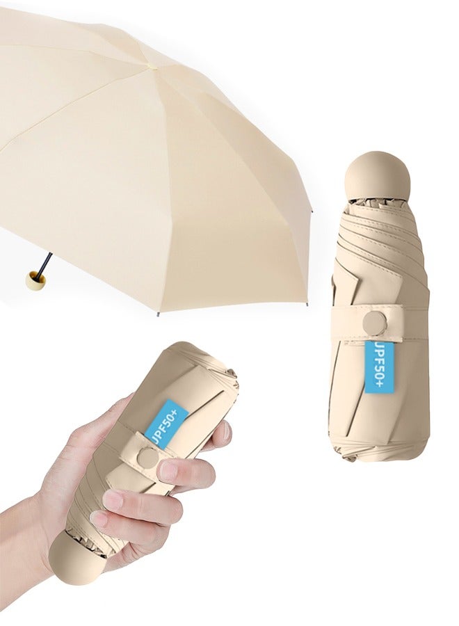 Windproof Pocket Umbrella, Thickened Ultra-Light Umbrella With UV Protection, Wind and Rain Protection, Suitable for Fast Commuting on Rainy Days and Rush Hours  - Image 1