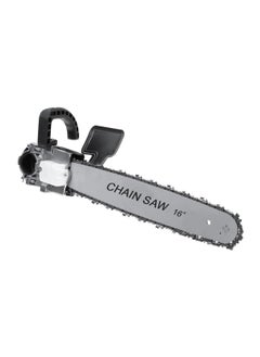 16-Inch Chainsaw Attachment for Angle Grinder, Chain Saw Bracket Set with Guide Bar and Chain, Suitable for Wood Cutting and Pruning