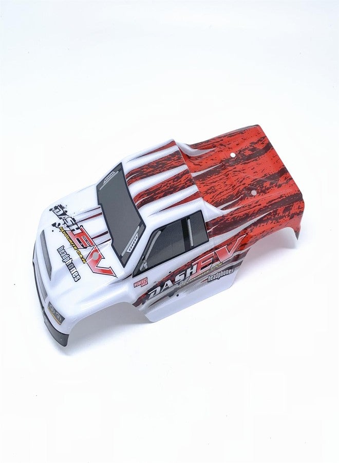 KingVal Replacement RC Car Shell Cover Case RC Spare Parts Compatible with Wltoys 1/18 A979 RC Car (Red-White) - Image 2
