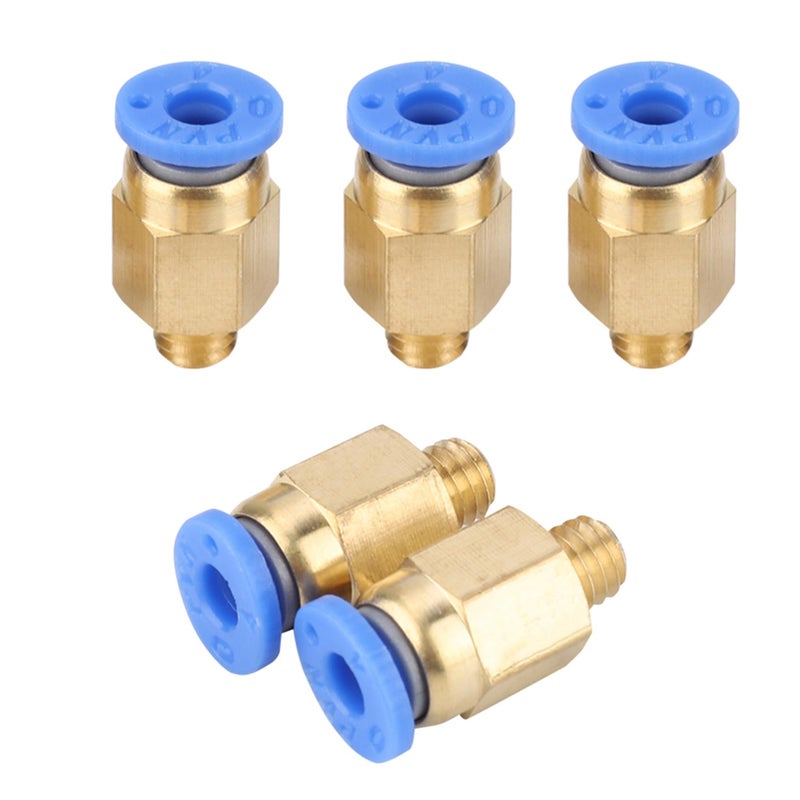Nylon PC4 M6 Bowden Coupler 4mm OD Straight Through Fitting 5 Pieces 3D Printer Accessories - Image 5