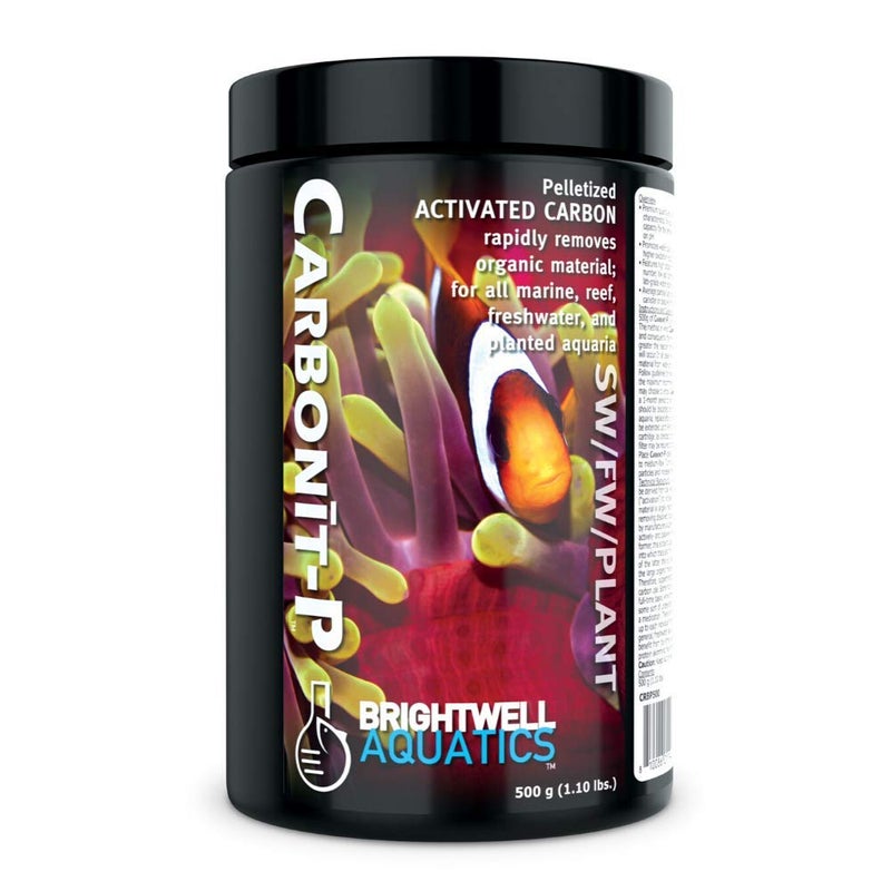 Brightwell Aquatics Carbonit-P - Activated Carbon Filter Media for Marine and Freshwater Aquarium, 500-g (CRBP500) - Image 1