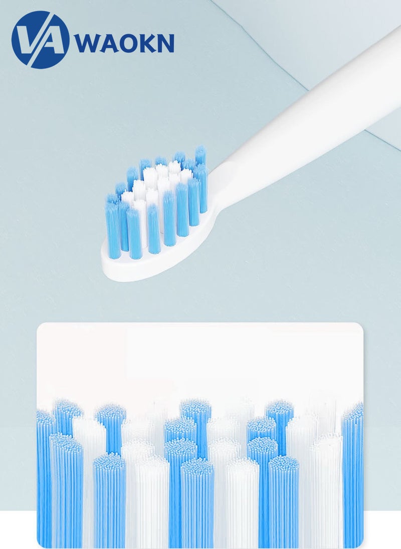 WAOKN Rechargeable Sonic Electric Toothbrush High-frequency Vibration IPX7 Waterproof Toothbrush 3 Modes Smart Electric Toothbrush Compact and Portable Suitable for Travel with 4 Detachable Brush Heads - Image 3